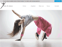 Tablet Screenshot of fortefit-dance.ch